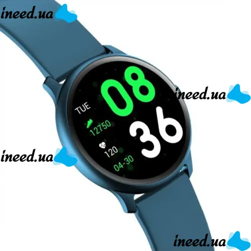 Наручные Смарт часы Smart Watch KW19 Blue 44mm c измерением давления и фитнес трекером Умные Bluetooth часы с тонометром и пульсометром Синие