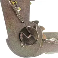 Страховочный стяжной ремень трос Ratchet Tie Down 1.5м AND-5 храповым механизмом для крепления груза до 2 тонн, Транспортная лента для стяжки грузов