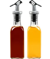 Набор кухонных емкостей Seasoning Bottle T221-3 для специй, масла и уксуса 4 емкости на подставке, Спецовница органайзер для хранения приправ Черный