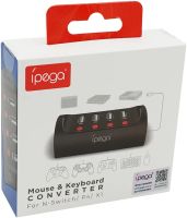 Переходник для клавиатуры и мышки к PS4 XBox Switch IPega 9133 конвертер управления, адаптер для подключения джойстиков на игровой консоли USB