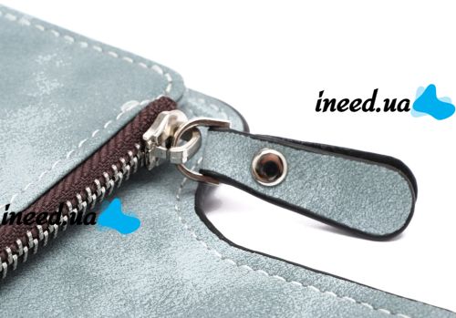 Женский замшевый кошелек Baellerry Forever Mini N 2346 Blue Jeans женское мини портмоне на 10 отделений для купюр и мелочи 10.5Х11.5 см Голубой