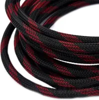 Усиленный кабель Hdmi to Hdmi 25м 1080p в обмотке Кабель-удлинитель HDMI-HDMI 25m 25 m, 25 м для монитора и телевизора в оплетке Черно Красный