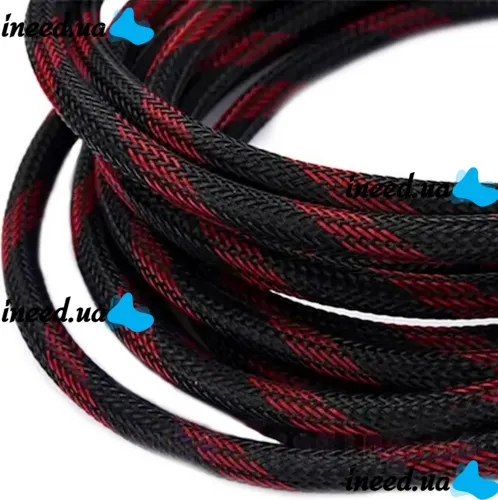 Усиленный кабель Hdmi to Hdmi 25м 1080p в обмотке Кабель-удлинитель HDMI-HDMI 25m 25 m, 25 м для монитора и телевизора в оплетке Черно Красный