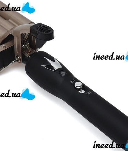 Geemy GM-2933 five-wave curling iron 17 mm ceramic coated five-wave curling iron Geemy Hollywood curl styling device
