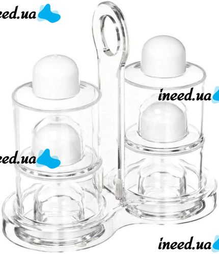 Настольный набор для специй Spice Jar. O.V.S.P. Stack Dispenser Set органайзер для хранения масла, уксуса, перца и соли на 4 емкости с подставкой