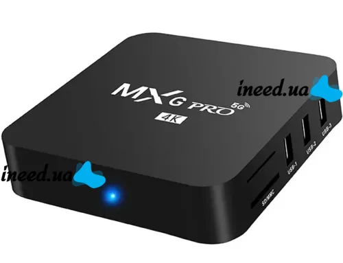 Digital Smart TV set-top box for TV with remote Ultra MXQ PRO 4K 4GB/32GB, Media Player Android 11.1 5G TV with built-in WiFi module Black
