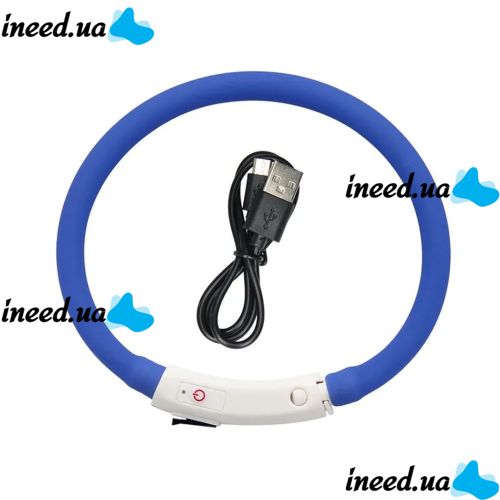Universal Luminous Dog Collar Trox TR-70, Rechargeable Neon Adjustable Dog Collar for Dogs, Cats, and Other Animals