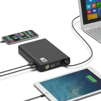 УМБ для ноутбука, телефона 24000 mAh 85W Portable AC Power Bank VHG KR-881, Повер банк с инвертором 220V на 24000 мАч, преобразователь