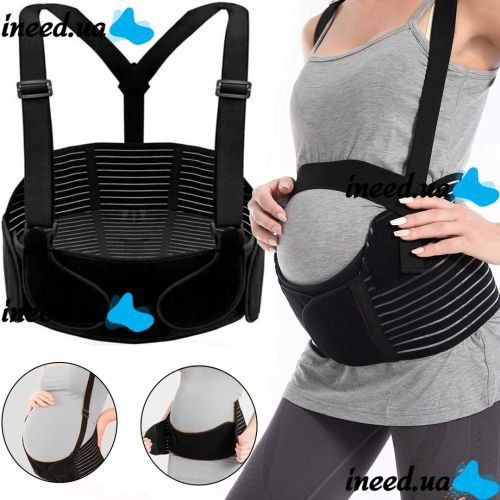 Bandage for pregnant women Pregnant woman stomach lift belt 4 in 1 belt with elastic band across the back, bandage belt for double support of the abdomen and back
