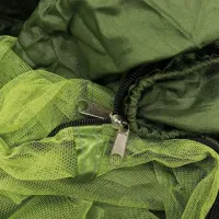 Подвесной туристический нейлоновый гамак Hammock With Net Army до 200 кг с москитной сеткой для кемпинга походный гамак 263х135 Хаки Олива, Оливковый