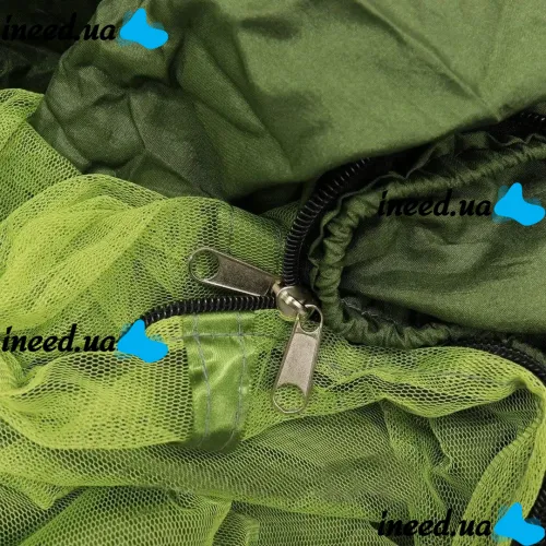 Подвесной туристический нейлоновый гамак Hammock With Net Army до 200 кг с москитной сеткой для кемпинга походный гамак 263х135 Хаки Олива, Оливковый
