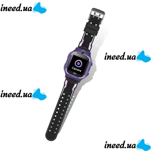 Наручные умные детские смарт часы Smart Watch X17 400 мА/ч с сим-картой, GPS, видеозвонком и фонариком водонепроницаемые для детей Фиолетовые