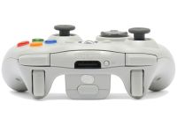 Бездротовий джойстик Microsoft Xbox 360 White оригінальний ігровий геймпад, вібраційний контролер для приставки і ПК на батарейках Білий