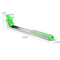 Нож слайсер для нарезки арбуза и дыни Sunroz Watermelon Slicer, Кухонное приспособление для резки кубиками фруктов в форме мельницы, Арбузорезка
