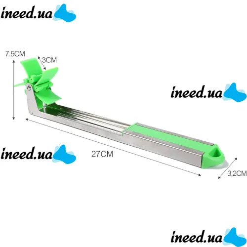 Нож слайсер для нарезки арбуза и дыни Sunroz Watermelon Slicer, Кухонное приспособление для резки кубиками фруктов в форме мельницы, Арбузорезка