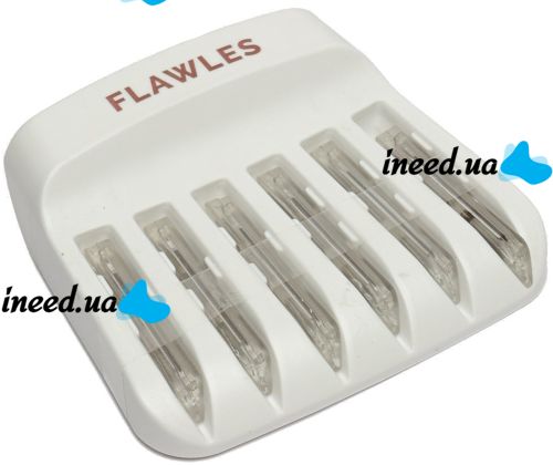 Женский триммер для лица Flawless Dermaplane Glo светодиодная женская бритва с LED подсветкой для удаления волос с бровей 6 лезвий на батарейках