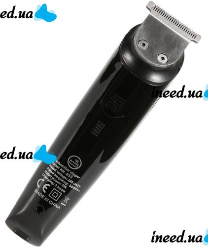 Wireless Hair Clipper Gemei GM-853 5 in 1 Professional Rechargeable Trimmer Electric Shaver with 6 Nozzles for Nose Ears Geemy