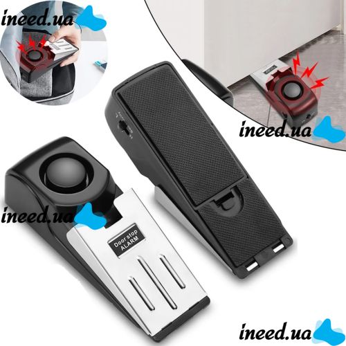 Беспроводная дверная сигнализация Door Stop Alarm защита входных дверей дома Стоп Дверь Звуковая с датчиком вибрации и звуком 120 дБ на батарейках