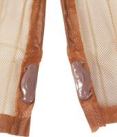 Антимоскитная сетка на магнитах Magic Mesh Brown 90Х210 см раздвижная магнитная москитная штора от насекомых и мух на дверь Коричневая Меджик Меш