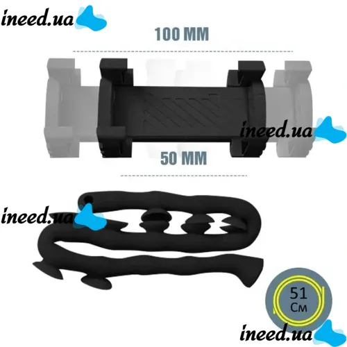 Универсальный гибкий держатель для телефона с присосками Cute Worm Lazy Phone Holder в виде гусеницы, Штатив для смартфона и гаджетов на присосках