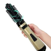 Вращающаяся фен расческа для завивки, укладки и сушки волос Shiny Beauty 2 в 1, 800 Вт, Профессиональный стайлер с вращением, Фен-расческа