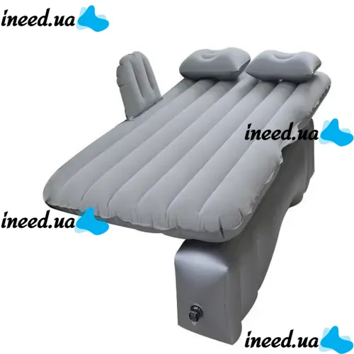 Надувной автомобильный матрас на заднее сиденье Car Travel Bed CT-001 135x80 см с подголовником , Универсальная кровать в авто с насосом и подушками