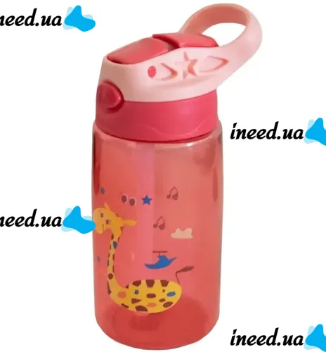 Baby bottle Drinking Bowl with a straw Baby bottle LB-400 for water and juice, Drinking Cup 260ml beverage bottle with handle LB400 for travel and hiking