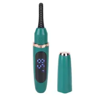 Аккумуляторные щипцы для горячей завивки ресниц Eyelash Curler XL-271, с подогревом, Электрическая кисточка плойка с дисплеем зарядка через USB