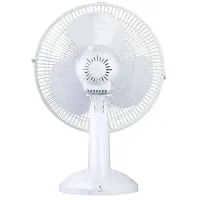 Настольный вентилятор Domotec MS-1625 White Fan 3 режима диаметр 30 см, Комнатный компактный электровентилятор Домотек MS1625 30 Вт от сети Белый