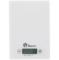 Кухонные электронные весы Domotec MS-912 от 1 гр до 7 кг, Прямоугольные сенсорные весы MX-402 с плоской платформой для взвешивания продуктов Белые