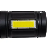 Cordless Handheld Flashlight X-Balog LF-S09 LED Portable Camping Flashlight, Portable Camping Spotlight with USB Black