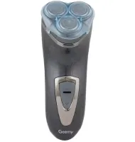 Мужская аккумуляторная электробритва Gemei GM-7500 с тремя головками для сухого бритья, Беспроводная роторная бритва с тримером для бороды и усов