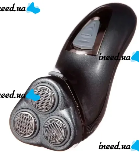 Мужская аккумуляторная электробритва Gemei GM-7500 с тремя головками для сухого бритья, Беспроводная роторная бритва с тримером для бороды и усов