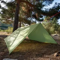 Travel Waterproof Awning MHZ NF-00008365 Green 3x3 m from rain and sun, Camping Tent with Silicone coating in a Green cover