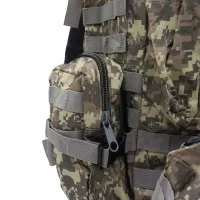 Тактический мужской рюкзак B08 на 55 л со съемными подсумками, Туристический военный баул (55х40х25 см) с системой Молли Oxford 600D Пиксель