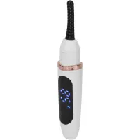 Аккумуляторные щипцы для горячей завивки ресниц Eyelash Curler XL-271, с подогревом, Электрическая кисточка плойка с дисплеем зарядка через USB