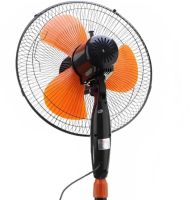 Підлоговий вентилятор Domotec MS-1619 40 см stand fan 16" дюймів 40W помаранчевий Домотек Orange на телескопічній ніжці з поворотом і нахилом