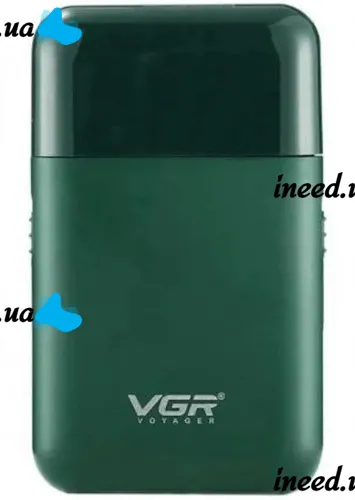 Аккумуляторная электробритва шейвер VGR V-390 для сухого и влажного бритья с выдвижным триммером, Беспроводная мужская бритва для бороды и усов