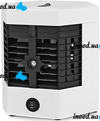 Настольный кондиционер с увлажнителем воздуха Arctic Air Ultra Pro 2X 10W с подсветкой, Портативный охладитель воздуха с функцией увлажнения от USB