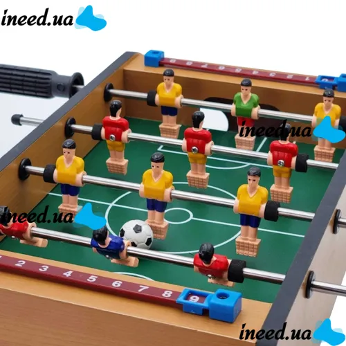 Настольная детская игра футбол Football Champions 2218 по 6 игроков в команде со счетчиком голов, Настольный набор 12 игроков на двоих для детей