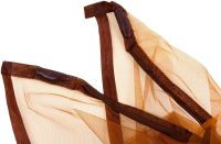 Антимоскитная сетка на магнитах Magic Mesh Brown 90Х210 см раздвижная магнитная москитная штора от насекомых и мух на дверь Коричневая Меджик Меш
