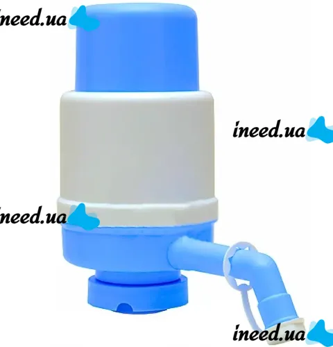 Механическая помпа насос для питьевой воды Drinking Water Pump WL-03 на бутыль с водой, Ручная помпа дозатор для подачи воды на бутылку ОМ-Х691 Синяя