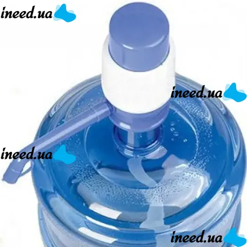 Механическая помпа насос для питьевой воды Drinking Water Pump WL-03 на бутыль с водой, Ручная помпа дозатор для подачи воды на бутылку ОМ-Х691 Синяя