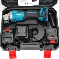 Акумуляторна міні-болгарка 125 мм Makita DGA504ZL на 2 акумулятори 24V 5Ah, Бездротова кутова шліфувальна машина турбінка Макіта в кейсі
