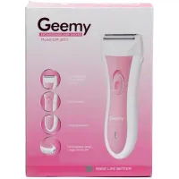 Женский аккумуляторный эпилятор Gemei GM-3073 для ног и зоны бикини 3W, Беспроводной депилятор электробритва GM3073 для депиляции тела Розовый