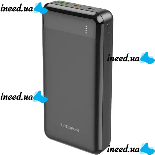 Внешний аккумулятор повербанк Power Bank Borofone BJ19A 20000mAh PD20W+QC3.0 с быстрой зарядкой, Портативное зарядное устройство батарея 2 выхода