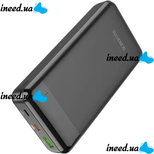 Внешний аккумулятор повербанк Power Bank Borofone BJ19A 20000mAh PD20W+QC3.0 с быстрой зарядкой, Портативное зарядное устройство батарея 2 выхода