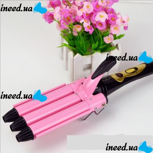 Профессиональная тройная плойка для волос JJ-928 Professional Hairdressing