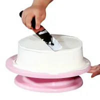 Вращающаяся подставка Cake Turntable для изготовления и декорирования торта 28 cм Тортовница, Поворотный стол поднос для украшения торта 360 градусов