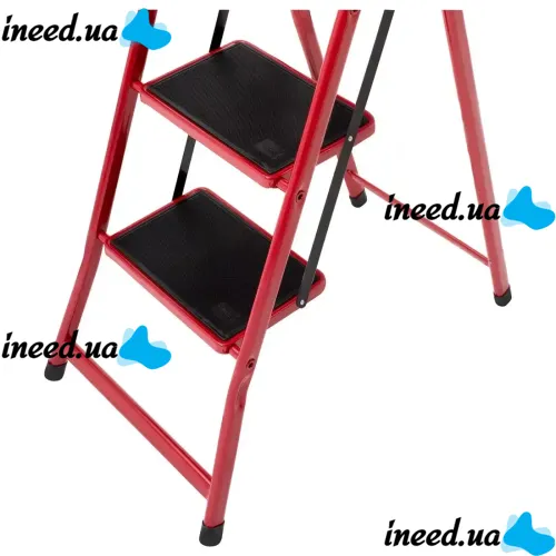 Folding one-way stepladder Forte LFD131TB 4-step ladder up to 150 kg, four-step family stepladder Technologist 152x50 cm for Home